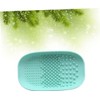 DOITOOL Limpia Brochas de Maquillaje de Silicona Verde Placa de