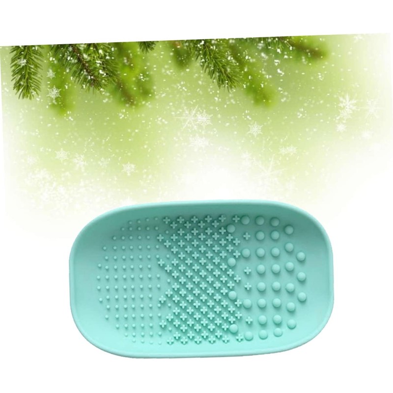 DOITOOL Limpia Brochas de Maquillaje de Silicona Verde Placa de