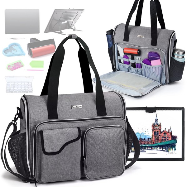 POCDUORG Portable A4 Light Pad Storage Bag for Diamond Painting