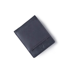 Lakeland Leather Mens Stitch Bi-fold Wallet in Black
