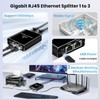 ZANZER Gigabit Ethernet Splitter 1 to 3, 1000Mbps High Speed