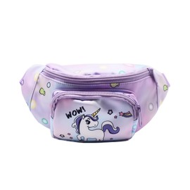 Cute Unicorn Kids Fanny Pack Crossbody Sling Bag Waist Pack Belt Bag for Toddler Girls Boys