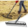 Nicecho DOUBLE SIDES Rake 17 tines with 63" long Garden