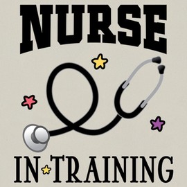 CafePress Nurse In Training Gift Canvas Tote Top Zipper Closure