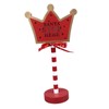 Christmas Stop Here Decor Metal Solid Wood LED Delicate Santa
