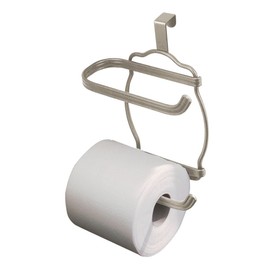InterDesign York Lyra Over Tank Tissue Holder Plus, Satin