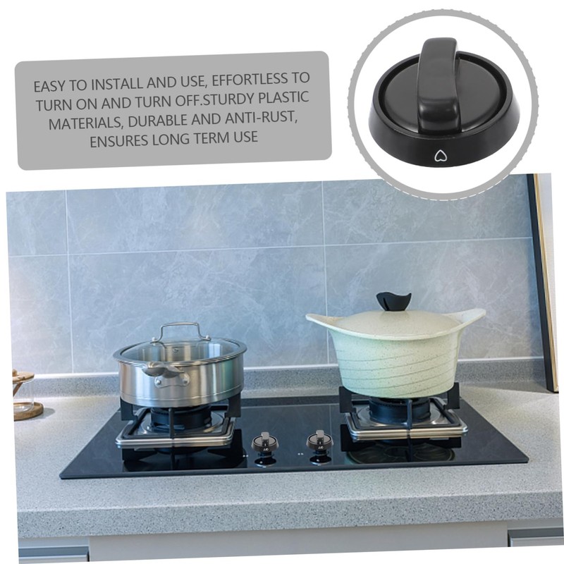 DOITOOL Replacement Knobs for Gas Stove 5pcs Stove Knob Set