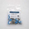 Taiss / 10 pieces blue mini toggle switch on/off SPST