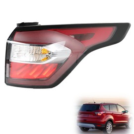 TJHSM Tail Light Brake Lamp Assembly Rear Passenger Side Clear Lens Replacement for 2017 2018 2019 Escape Kuga GJ5Z13404C FO2805116