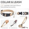 PUPTECK Adjustable Dog Harness Collar and Leash Set Step in