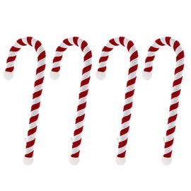 Haute Decor Candy Cane Stocking Holder (Large Classic 4-Pack) - Lightweight Christmas Stocking Hanger for Various Mantel Styles - Holds 10 Pounds