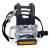 COZYROOMY Bicycle Pedals with Clips and Straps for Outdoor Cycling