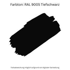 Wilckens 2-in-1 Acrylic Coloured Paint for Indoor and Outdoor Use, Semi-Matt, 375 ml, RAL 9005 Jet Black