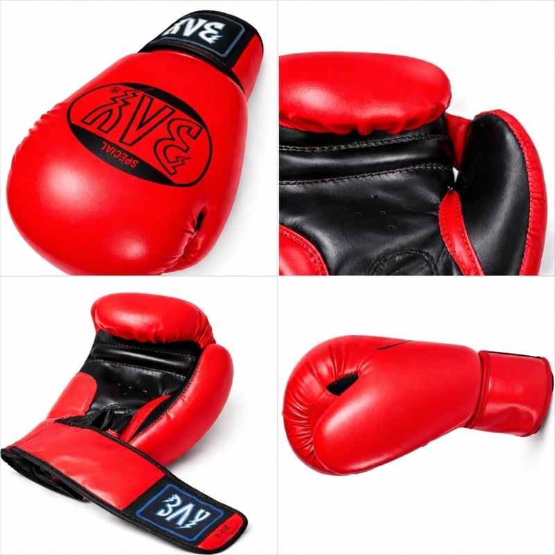 BAY® Future Boxing Gloves Red/Black, 10 Oz, Boxing Gloves, Boxing