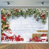 CYLYH 7x5FT Christmas Backdrop for Photography Winter Christmas Rustic Wood Photography Backdrop Xmas Tree Snow Gifts Decor Background Banner for Family Holiday Party Supplies D597