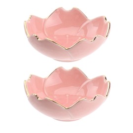 DOITOOL 2PCS Dipping Bowls, Sauce Dishes Ceramic Dip Bowls Dipping Sauce Bowls, Mini Serving Bowls for Dessert Snack Sauce Prep