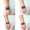 MILACOLATO 26Pcs Woven Braided Leather Bracelet for Men Women Hemp