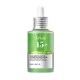 ANUA Azelaic Acid 15 Intense Calming Serum, 1.7 fl. oz. (50 mL), Large Volume, Beauty Serum, Oil-Moisture Balance, Sebum, Pore Care, CICA, High-Density Beauty Serum, Azelaic Serum, Skin Care for