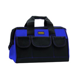 FASTECH Tool Bag, 14Inch Wide Mouth Tool Bag Waterproof Tool Tote Bag, Small Heavy Duty Tool Bag, Tool Organizer Bag, Tool Storage Package For Screwdrivers, Pliers, Nut Drivers (Blue)