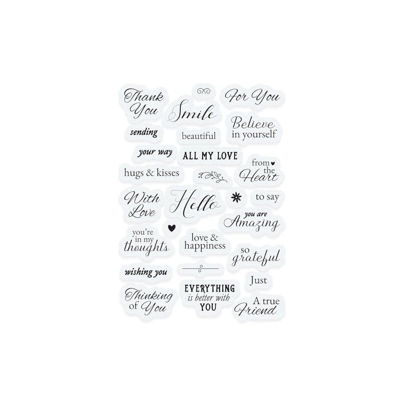 Tonic Studios Stamp Set-from The Heart Sentiments