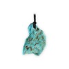 Budawi® Genuine Arizona Turquoise Pendant Necklace with Leather Cord, Gemstone,