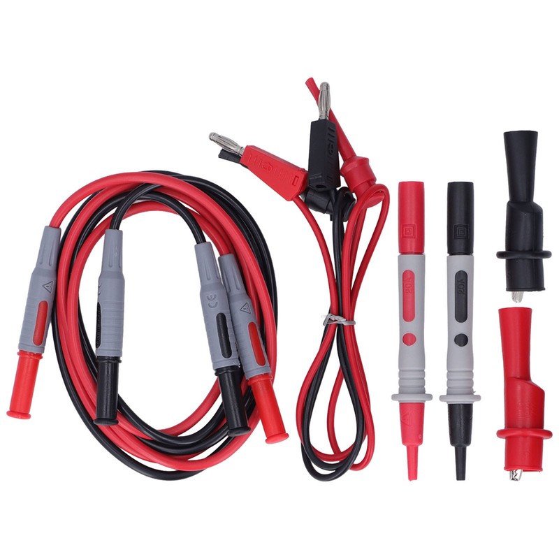 Multimeter Test Kit Connecting Leads Testing Hooks Crocodile Clips Meter