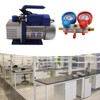 MuChaIOAK Vacuum Pump and Gauge Set, A/C 1/4 HP Combo