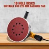 KONGMING 225mm sanding disc 10 Pcs 10 Hole Hook and