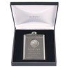 30th Birthday Engraved Hip Flask with Rugby Feature in Gift