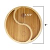 BambooMN Portion Control Plates - 9" Bamboo Ecoware Reusable Dinnerware