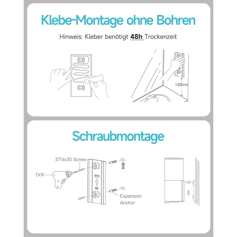 AIKE Automatic Soap Dispenser for Liquid Soap for Wall Mounting,