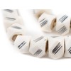 TheBeadChest Scratch Carved Kenya Bone Beads (Faceted)