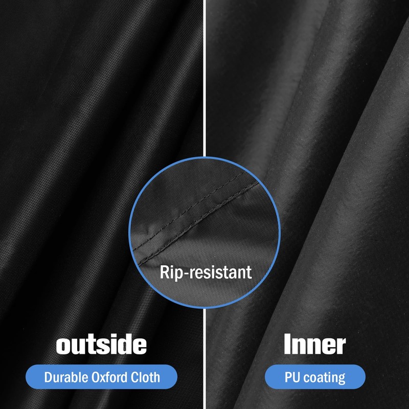 Jungda Fundas redondas para muebles de patio, 48 pulgadas, impermeables,