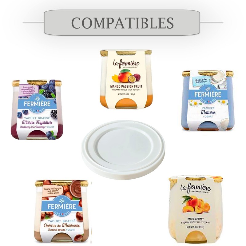 XILMARK Yoghurt Lids Compatible with La Fermière, Yogurt Lids 67