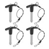sourcing map 4Pcs T Handle Lock Pins, 10mm x 40mm