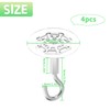 4 PCS Adhesive Ceiling Hooks, 30lbs Super Heavy Duty Command