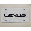 Lexus Metal Plate novelty vanity White plate