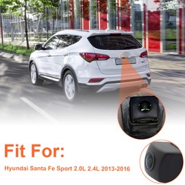 TINJO Car Rear View Back up Camera HD Fit for Hyundai Santa Fe Sport 2.0L 2.4L 2013 2014 2015 2016, Park Assist Backup Camera Safety w/Reverse Trajectory Replace OEM# 95760-2W300, 95760-2W000FFF