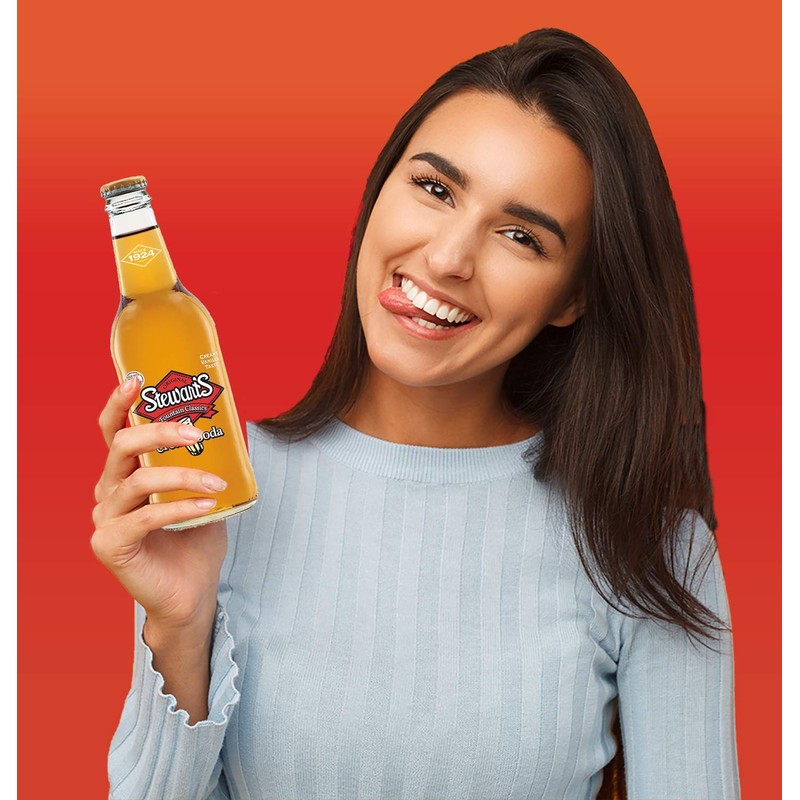 Stewart's Cream Soda, 12 fl oz (12 Glass Bottles)