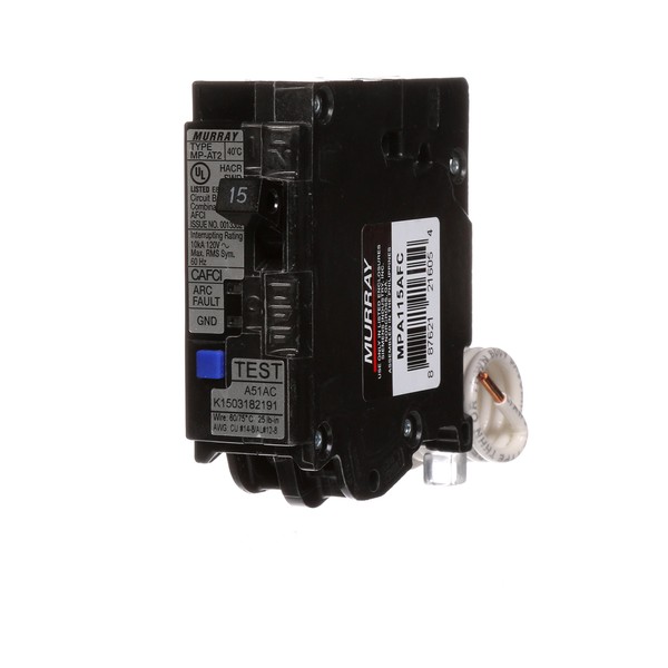 Murray MPA115AFC 15-Amp Single Pole 120-volt Plug-On Combination AFCI Breaker