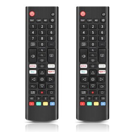 2 Pack Replacement Remote Control for LG Smart TV, AKB76037601 Universal Remote Control Compatible with All LG LED, OLED, LCD, webOS, 4K, 8K UHD, HDTV, HDR Smart TVs