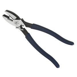IDEAL Electrical 30-430 Standard Side-Cutting Pliers - 9.5 in., Linesman Pliers with New England Nose, Crimping Die, Fish Tape Puller, PVC Grip Handles