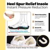 OKQX 24-Pack Horseshoe Heel Pads - Adhesive Horseshoe -Shape Cushions