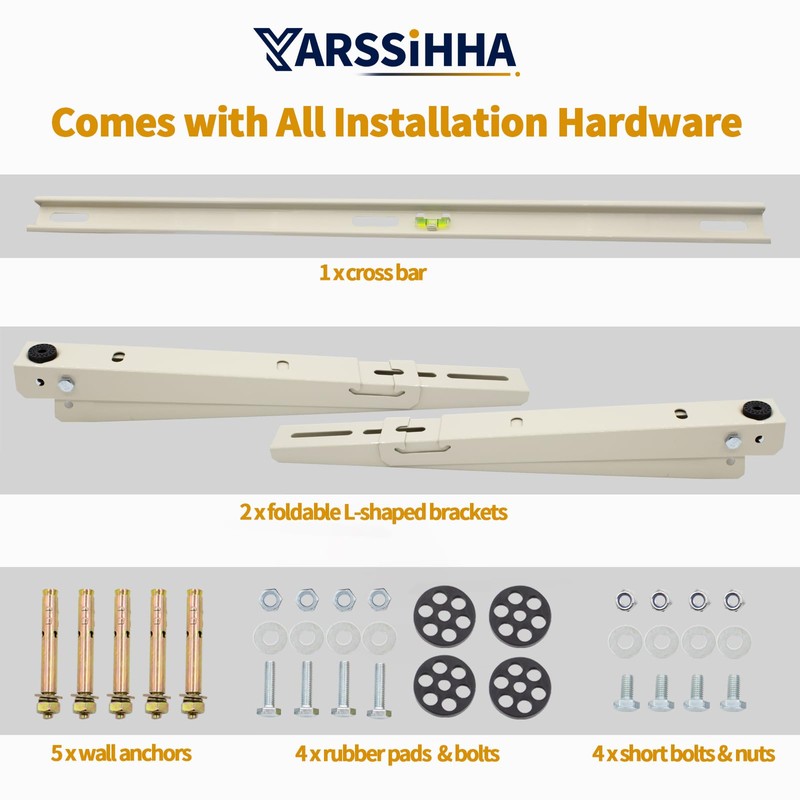 Yarssihha Mini Split Wall Mounting Bracket for Universal 7000-36000 BTU