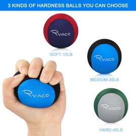 Ryaco Gel Stress Ball for Adults, Anti-Stress Ball with Various Strengths and Sizes, Anti-Stress Balls for Concentration, Motivational Kneading Ball Toy, Anger Ball