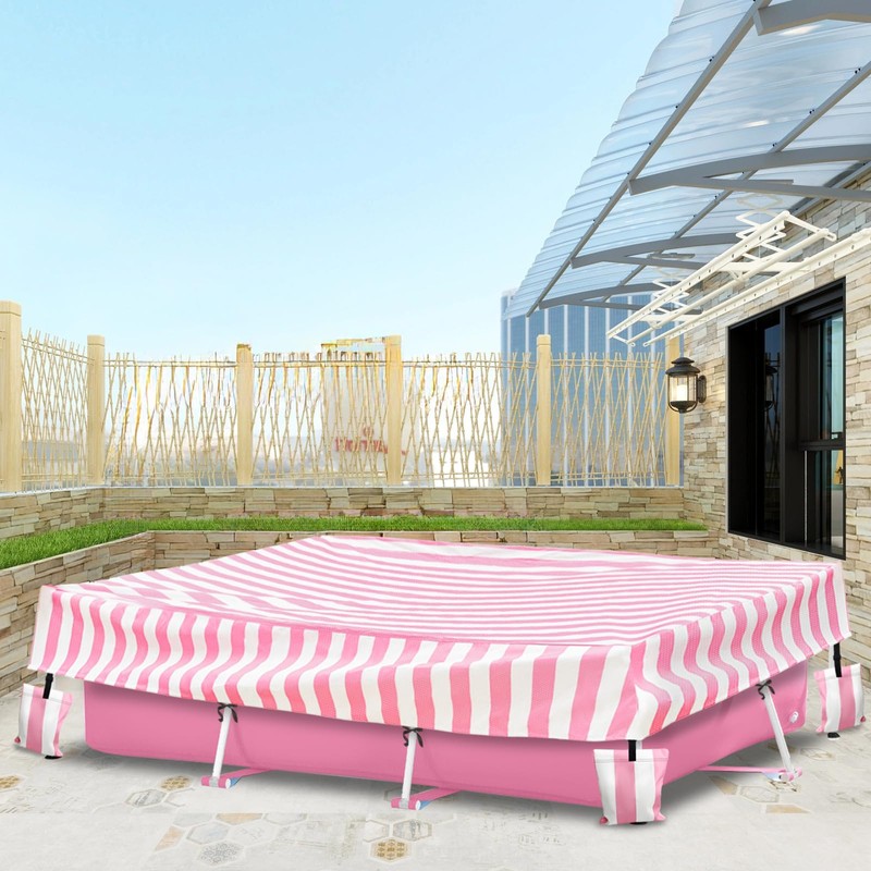 Sobana Rectangular Pool Cover,Waterproof Covers for 7' x 5' x