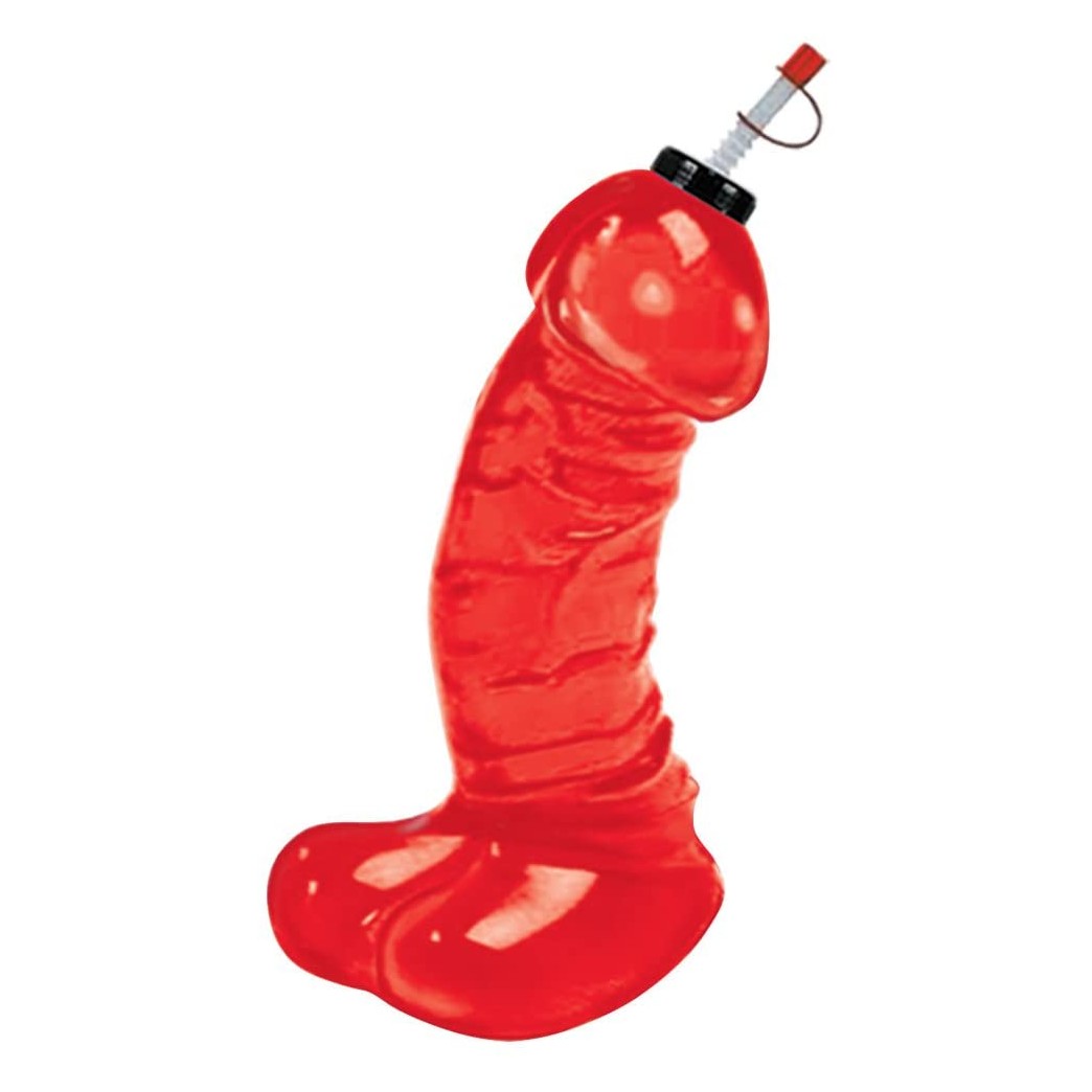 Hott Products D*cky Chug Sports Bottle , Red
