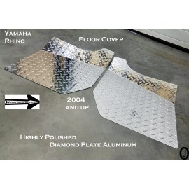 jocartsparts.com Yamaha Rhino Floor Cover made with Rugged 16 Ga. Aluminum Diamond Plate 2004 up