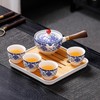 REOWONU Chinese tea set Gongfu tea set, Portable Teapot Set