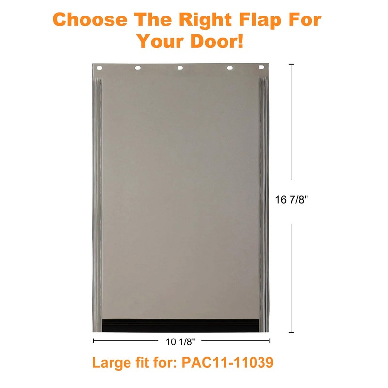 PAC11-11039 Dog Door Replacement Flap - Pet Doggie Replacement Flap